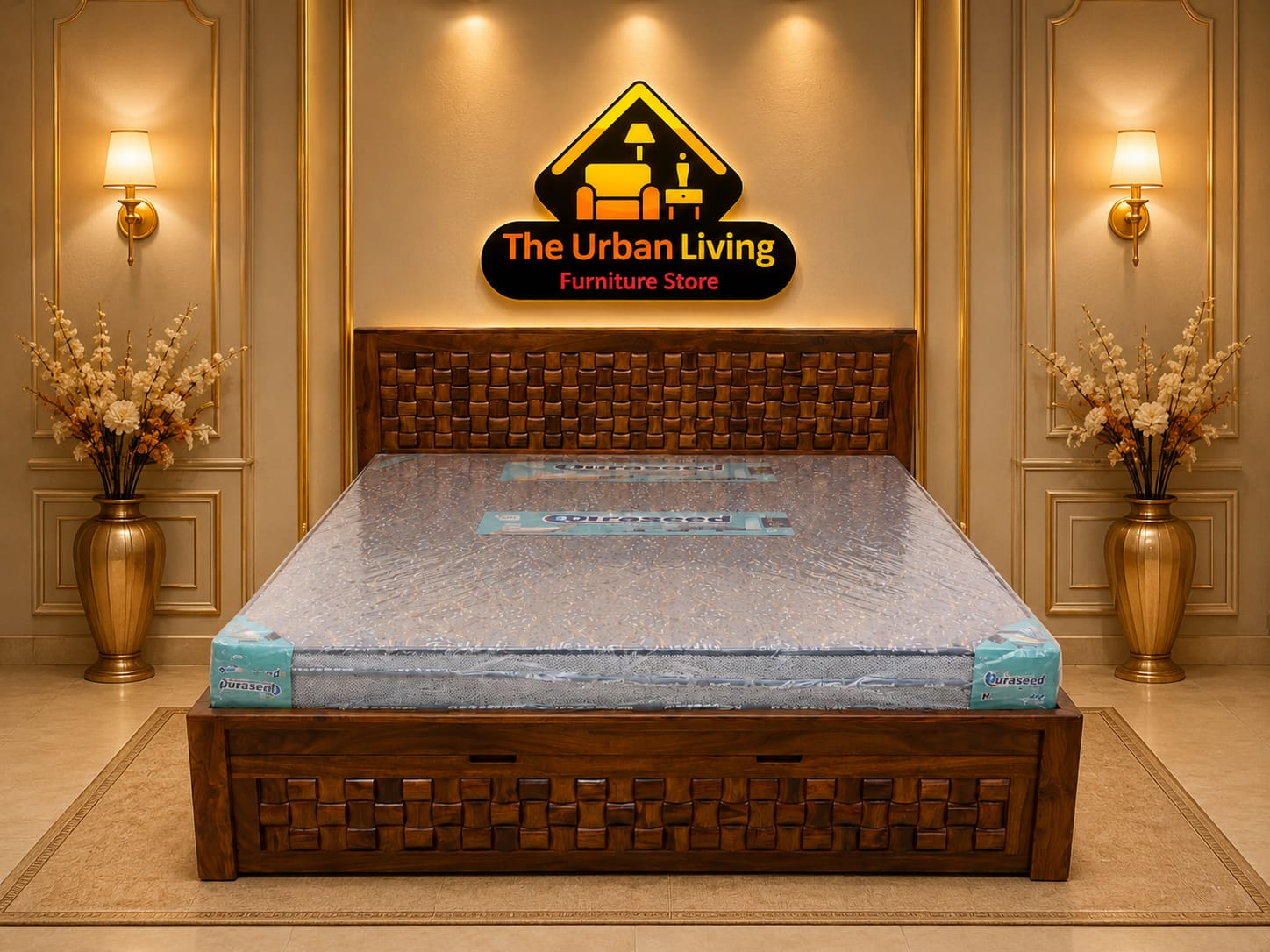 Basket Weave King Bed