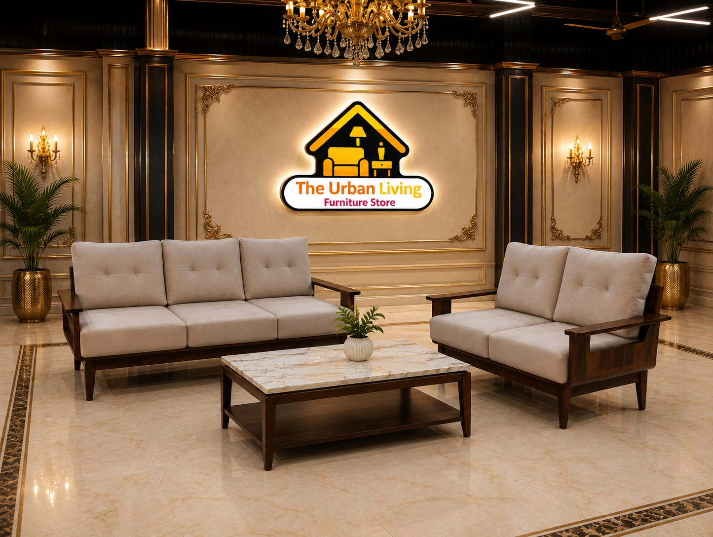 Teakwood Classic Sofa Set